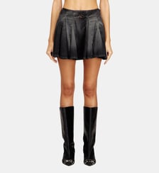 Minijupe plissée en denim léger Diesel