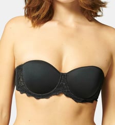 Soutien-gorge sans bretelles en Spacer 3D - Noir Simone Pérèle