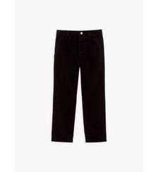 pantalon droit en velours côtelé Agnès b.