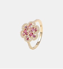 Bague Flora Prune Or Jaune PIAPARIS
