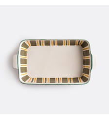 Plat au four en grès émaillé avec motifs La Redoute Interieurs