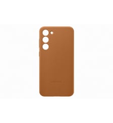 Coque S23+ cuir Camel Samsung