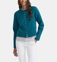 cardigan pression en molleton de coton Agnès b.