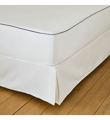Protège matelas molleton absorbant - passepoil marine Drouault