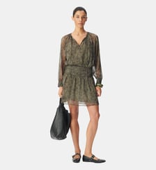 Robe courte imprimé cachemire Ikks