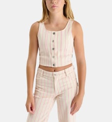 Top LAIFGI en jeans Le Temps Des Cerises
