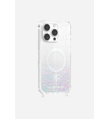 Coque de téléphone magsafe paillettes argent avec anneaux pour iPhone 16 Pro La Coque Française