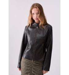 Veste biker en tissu enduit Liu Jo