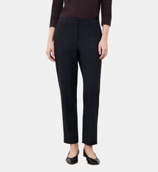Pantalon psidikocarreau - Motif uni - Coupe cigarette Caroll