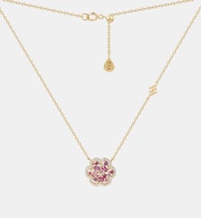 Collier Flora Prune Or Jaune PIAPARIS
