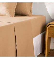 Drap plat uni en percale de coton, 80 fils La Redoute Interieurs