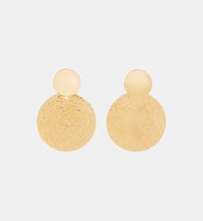Boucles d'oreilles disque martelé acier inoxydable Balaboosté