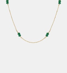 Collier venus agate verte Caroline Najman