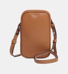 Etui téléphone en cuir grainé Le Tanneur
