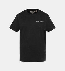 T-shirt biker, effet flammé Schott