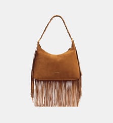 Petit Sac Hobo Jess En Cuir Velours Vanessa Bruno