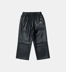 Pantalon en tissu enduit avec fermeture éclair MM6 Maison Margiela