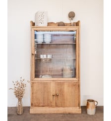 Vitrine en chêne Victoria N°1310- Produit chiné Debongout
