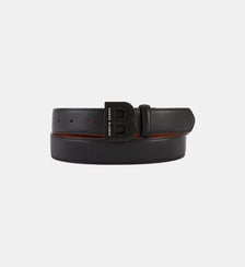 Ceinture en nubuck avec 2 boucles Serge Blanco