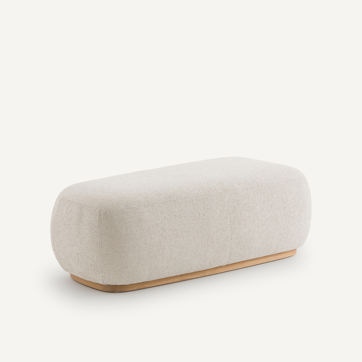 Banquette repose-pieds tissu texturé AM.PM