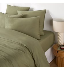Housse de couette unie en coton lavé La Redoute Interieurs