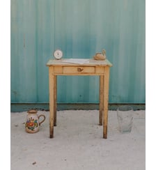 Table d'appoint en bois patiné Francine N°1475- Produit chiné Debongout