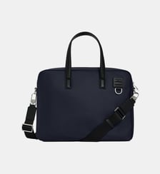 Porte documents 15" Basile en toile nylon et cuir lisse Le Tanneur