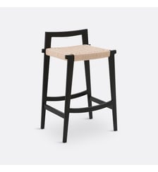 Chaise de bar chêne et tressage Hokito La Redoute Interieurs