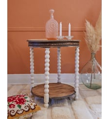 Table d'appoint en bois Francine N°809- Produit chiné Debongout