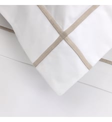 Taie d'oreiller en percale de coton Yves Delorme