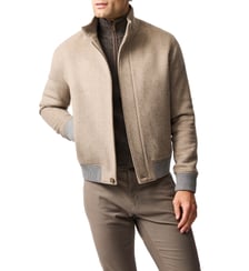 Blouson aviateur en laine mélangée Lake Taylor Rodd & Gunn