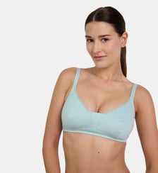 Soutien-gorge post-opératoire sans armatures Softness vert d'eau Maison Lejaby