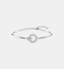 Bracelet-jonc Dextera, Doré à l’or 18 carats (750/1000) Swarovski