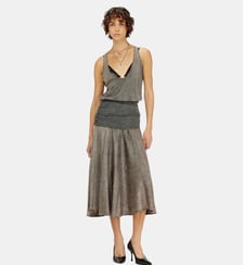 Robe midi avec section de taille torsadée Diesel