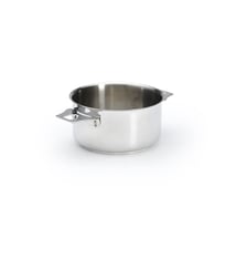 Casserole faitout TWISTY en inox D18 cm-Métal-Taille unique De Buyer