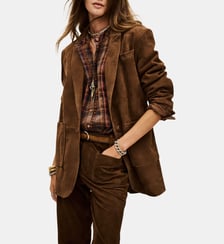 Veste classique Mosty ample longue effet suédé Ba&sh