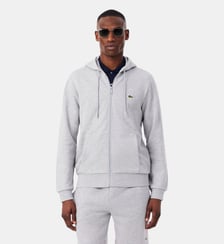 Sweatshirt à capuche zippé molleton Lacoste