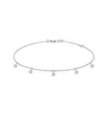 Bracelet 360° - 5 diamants, poids total 0,35ct approx. - Or blanc 750‰ La Brune & La Blonde
