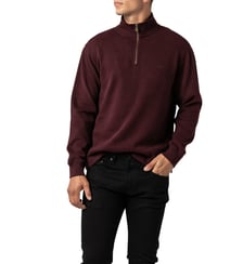 Sweatshirt droit en coton à col zip Alton Ave Rodd & Gunn