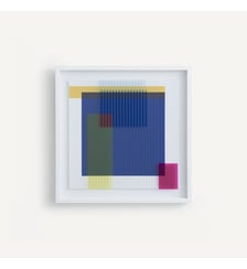 Art mural en verre sérigraphié AM.PM