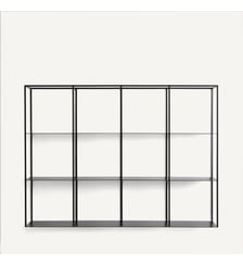 Bibliothèque murale en métal acier, hauteur 100,6 cm AM.PM