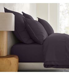 Taie d'oreiller en satin de coton lavé 200 fils AM.PM