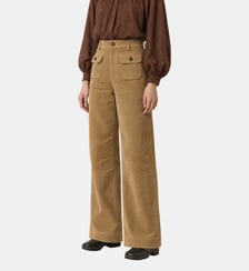 Pantalon large Pamm velours côtelé Leon & Harper