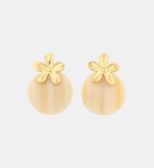 Boucles d'oreilles disque et fleur Balaboosté