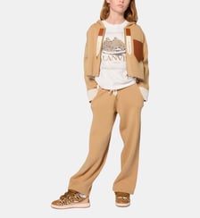 Pantalon large en tricot Lanvin Kids