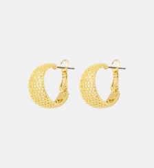 Boucles d'oreilles fines créoles   doré à l'or fin - Betty Satellite