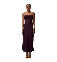 Robe fluide satinée franges Claudie Pierlot