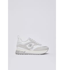 Sneakers plateforme en daim et cuir Liu Jo