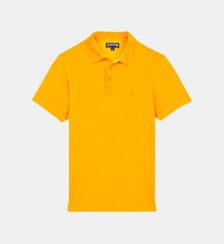 Polo en coton éponge organique uni Vilebrequin
