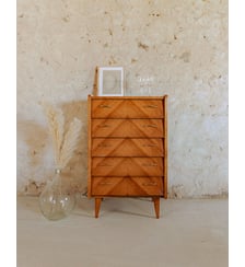 Chiffonnier vintage en bois Valery N°79- Produit chiné Debongout